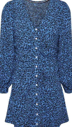 ANIMAL PRINT RUCHE DRESS 0kp