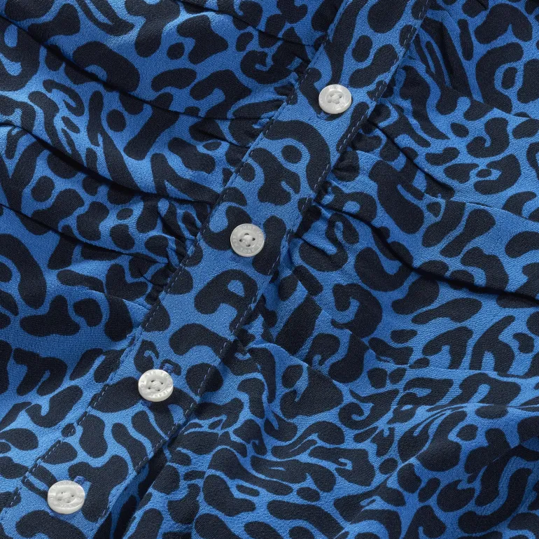 ANIMAL PRINT RUCHE DRESS 0kp
