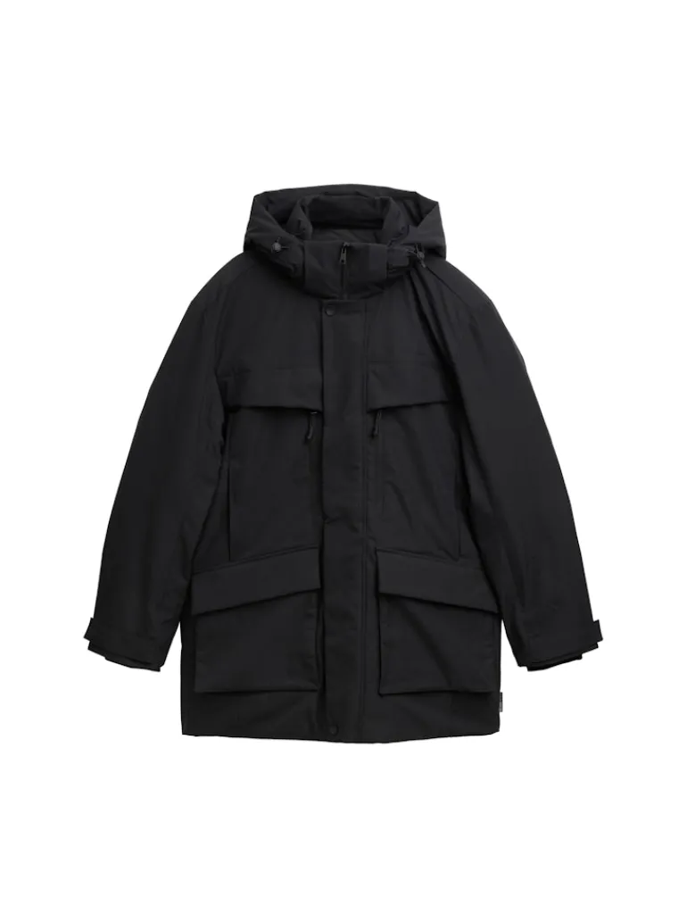 Arctic Parka mit abnehmbarer Kapuze black