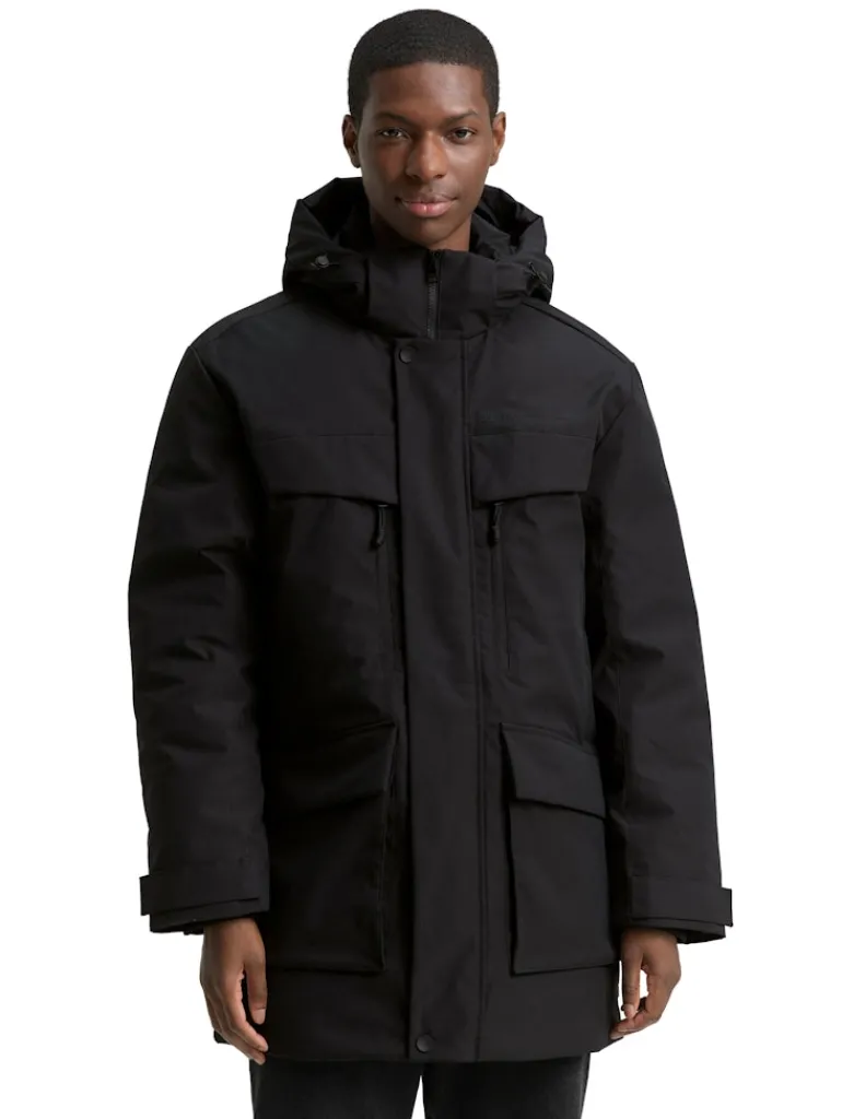 Arctic Parka mit abnehmbarer Kapuze black