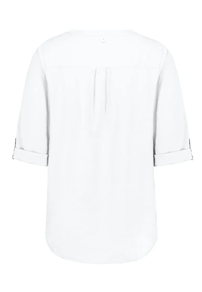 3/4 Arm Bluse white