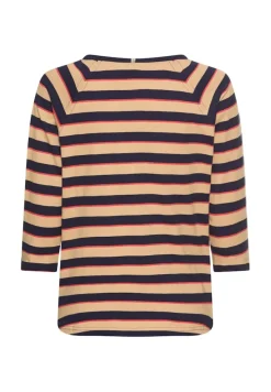 3/4-Arm T-Shirt mit Streifenmuster caramel stripes