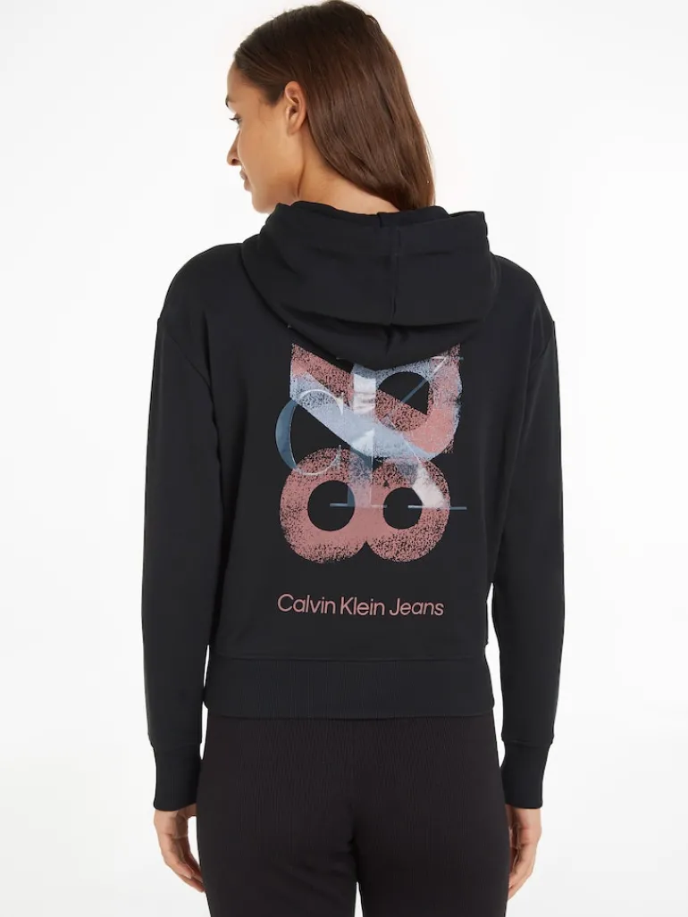 1978 ARTWORK OVERSIZED HOODIE ck black
