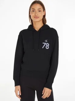 1978 ARTWORK OVERSIZED HOODIE ck black