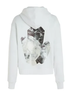 BACK DIAMOND GRAPHIC HOODIE bright white