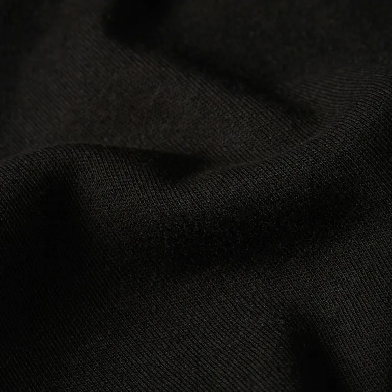 Back embro text loose r t ls dk black