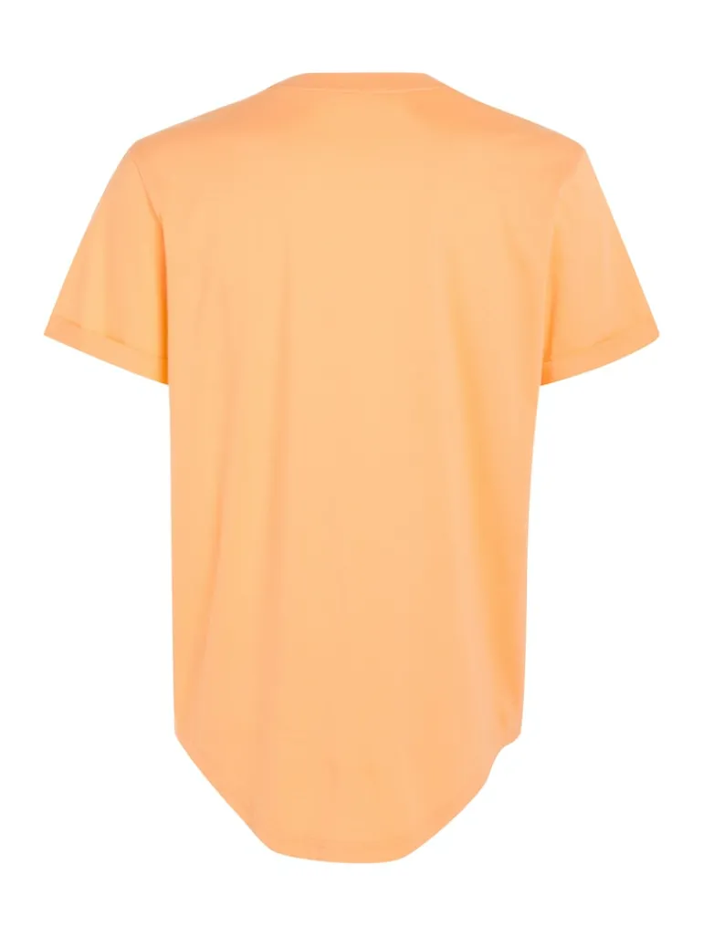 BADGE ROUND HEM TEE crushed orange