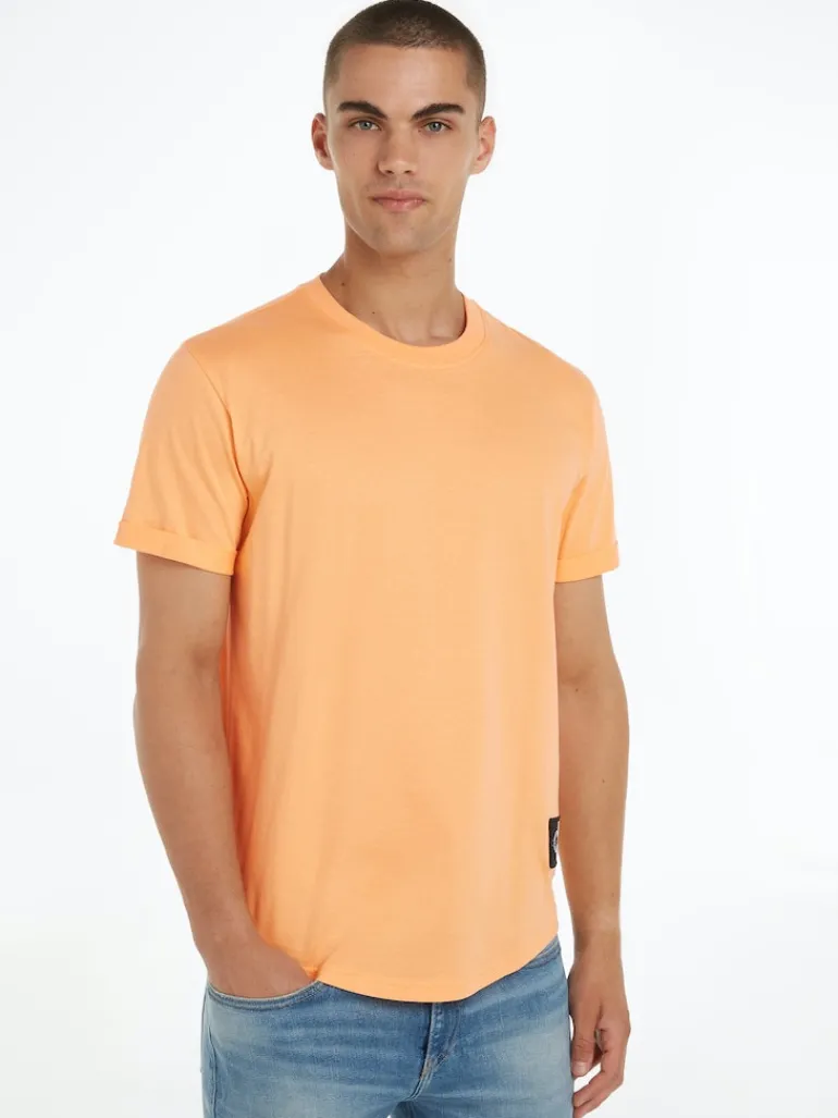 BADGE ROUND HEM TEE crushed orange
