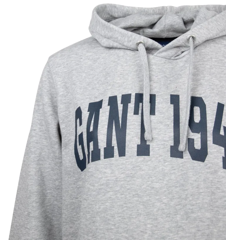 Banner Shield Hoodie grey melange