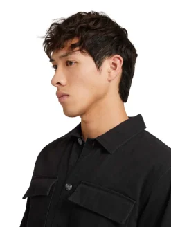 Basic Hemdjacke black