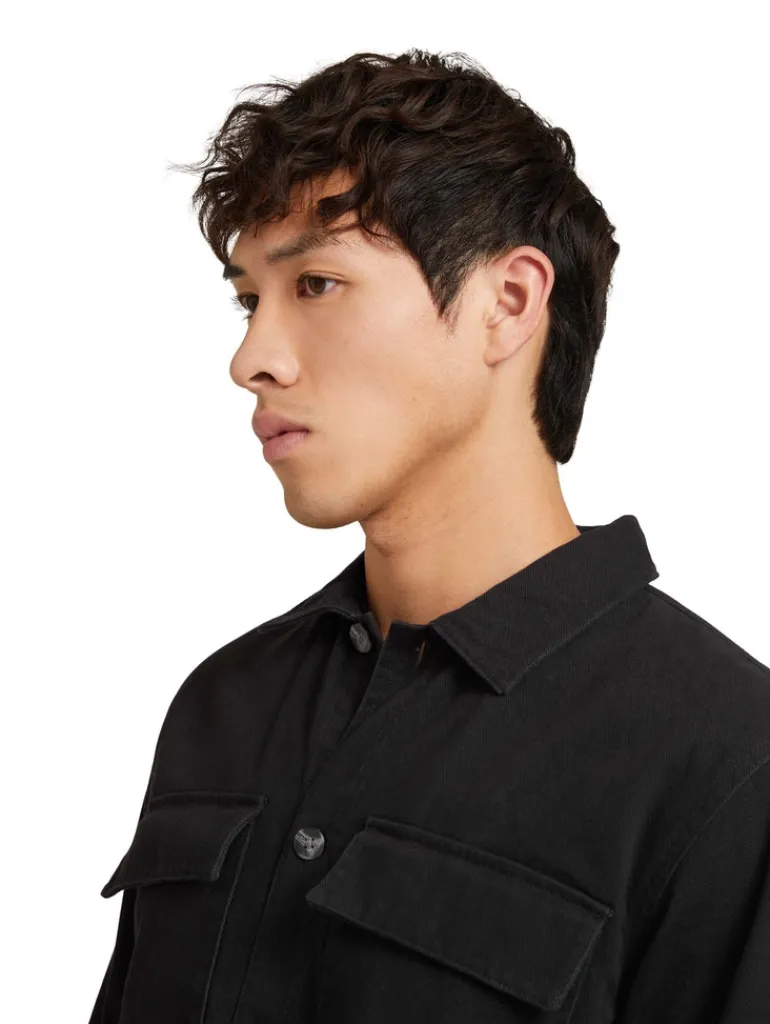 Basic Hemdjacke black