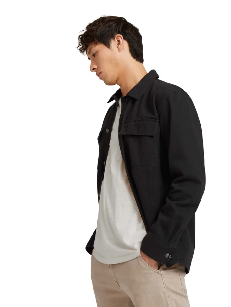 Basic Hemdjacke black