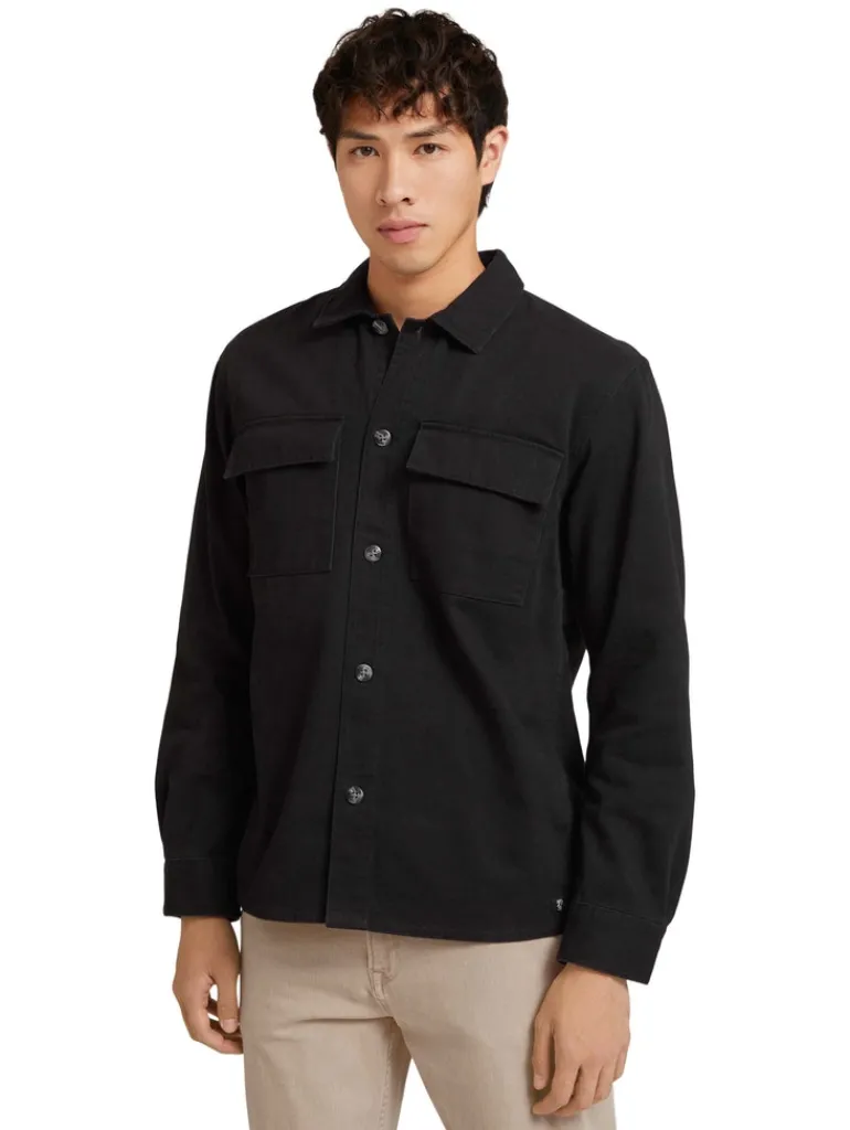 Basic Hemdjacke black