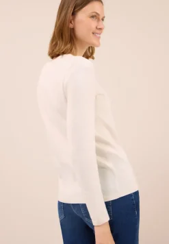 Basic Pullover oat milk beige melange