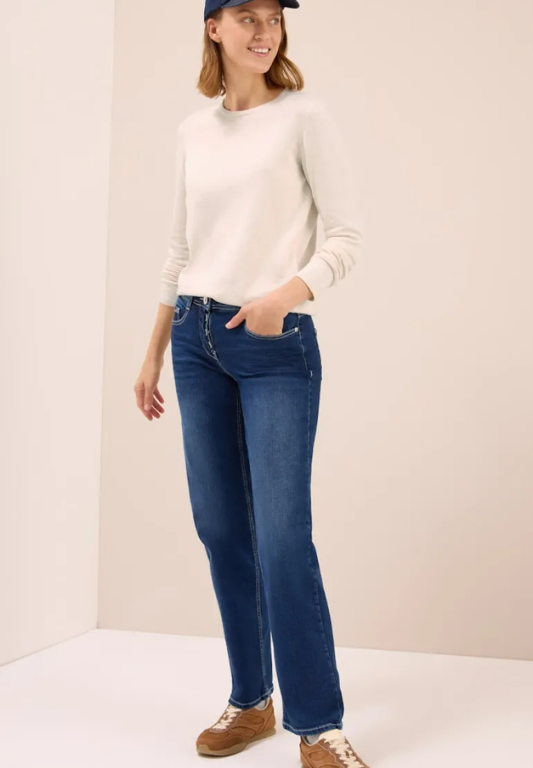 Basic Pullover oat milk beige melange