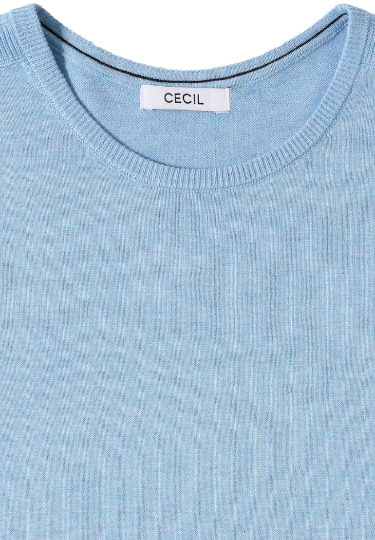 Basic Pullover whisper blue melange