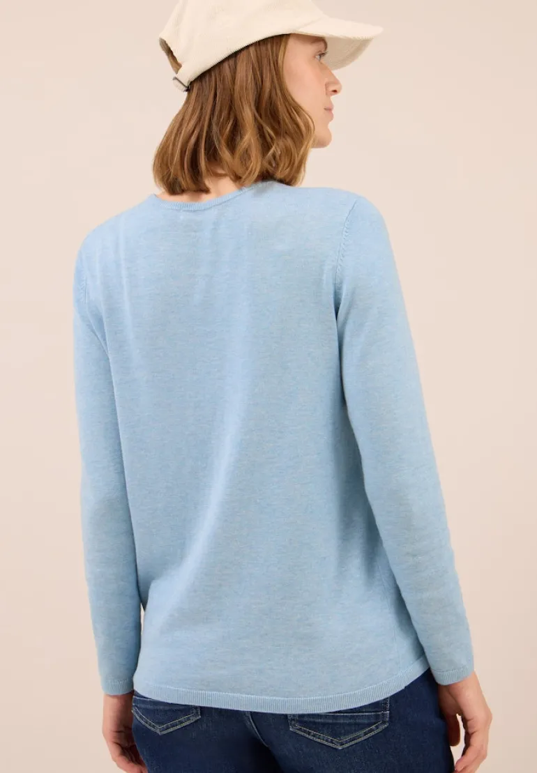 Basic Pullover whisper blue melange