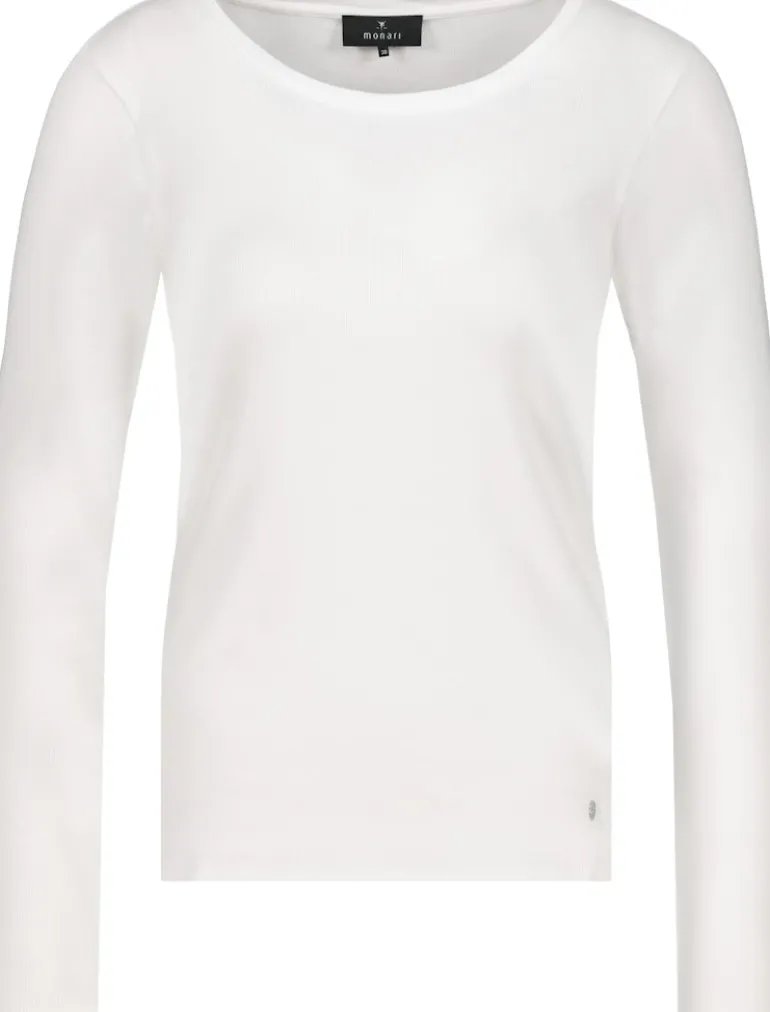 Basic-Shirt aus Pima-Baumwolle off-white