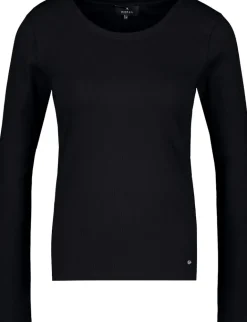 Basic-Shirt aus Pima-Baumwolle schwarz