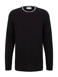 Basic Strickpullover black