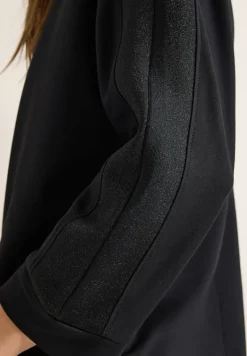 Batwing Shirt mit Tape black