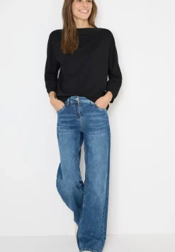 Batwing Shirt mit Tape black