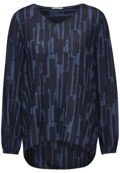 Bedruckte Bluse universal blue