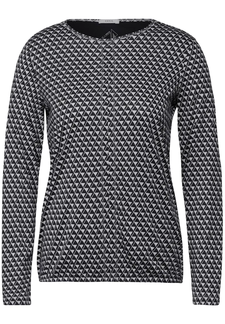 Bedrucktes Shirt platinum grey