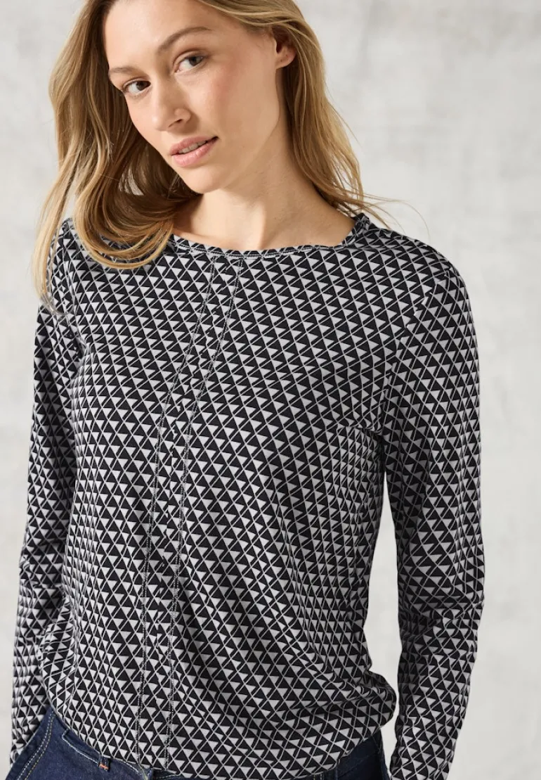 Bedrucktes Shirt platinum grey