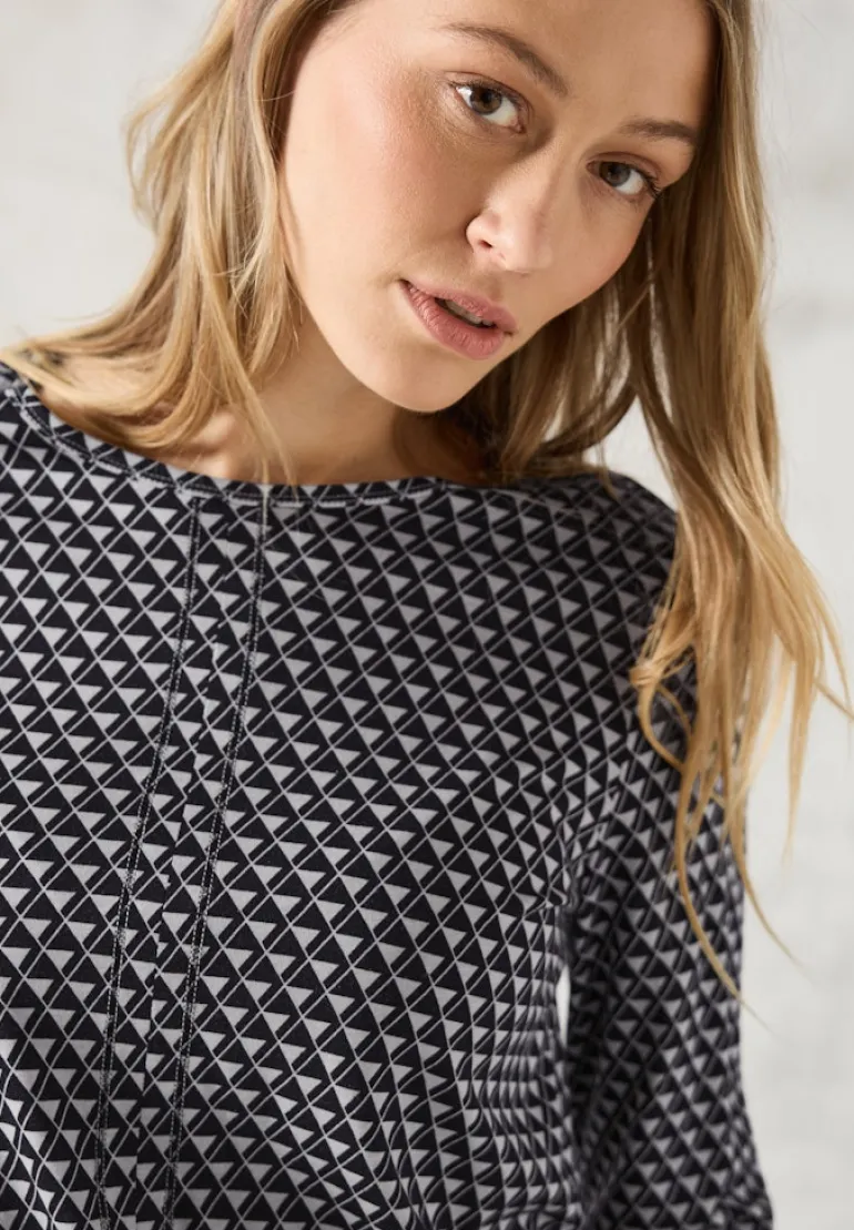 Bedrucktes Shirt platinum grey