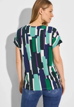 Bedrucktes T-Shirt fir green