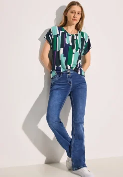 Bedrucktes T-Shirt fir green