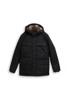 Übergangsjacke mit aufgesetzten Taschen black
