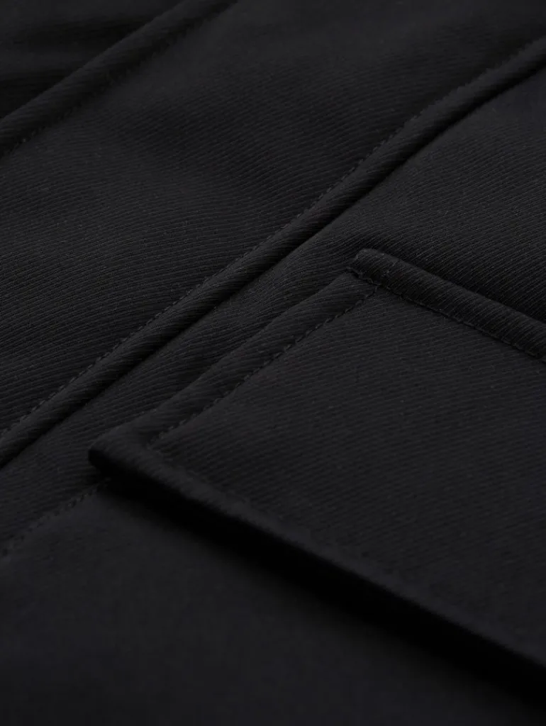 Übergangsjacke mit aufgesetzten Taschen black