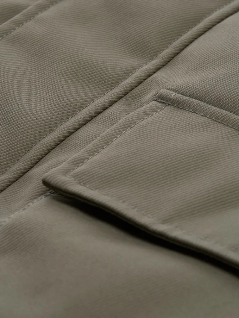 Übergangsjacke mit aufgesetzten Taschen smokey olive green