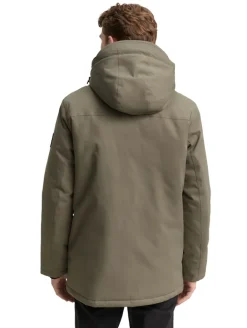 Übergangsjacke mit aufgesetzten Taschen smokey olive green