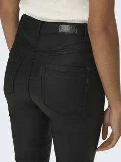 Beschichete Skinny Jeans black