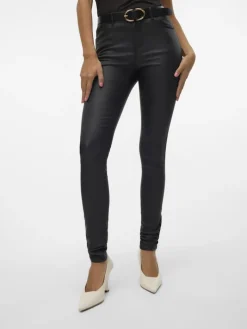 Beschichtete Hose black