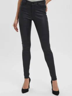 Beschichtete Hose black