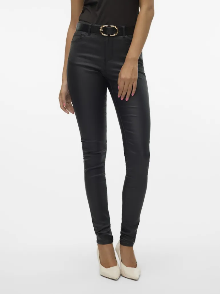 Beschichtete Hose black