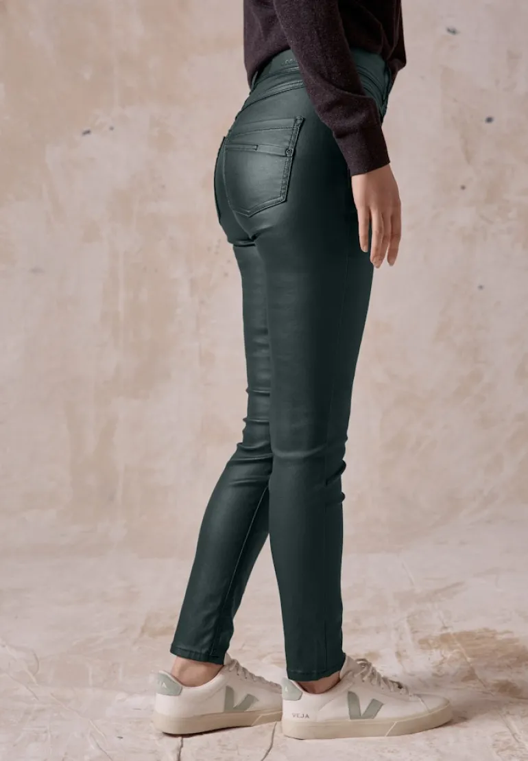 Beschichtete Hose fir green