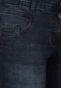 Blaue Loose Fit Jeans blue black random wash