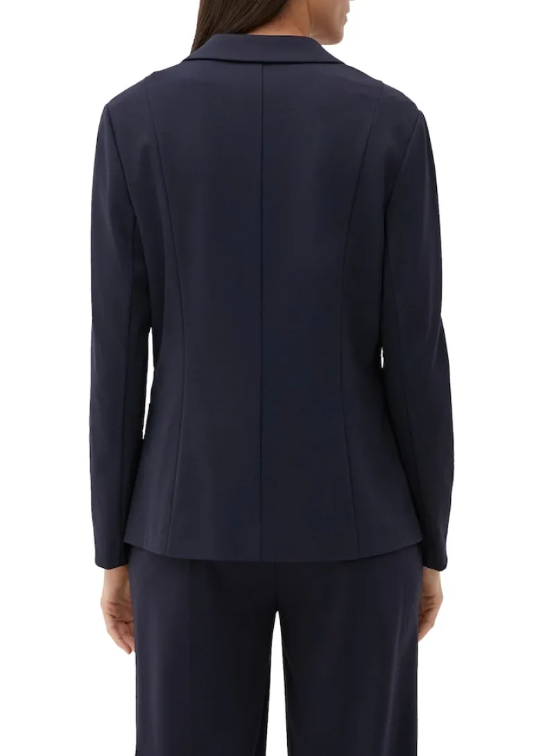 Blazer aus Viskosemix blau