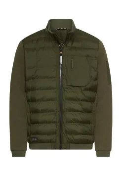 Blouson im Stepp-Fleece-Mix forest green