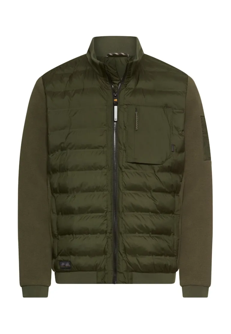Blouson im Stepp-Fleece-Mix forest green
