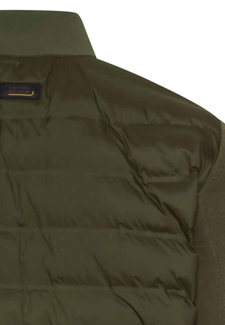 Blouson im Stepp-Fleece-Mix forest green