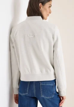 Blouson in Wolloptik light greige melange