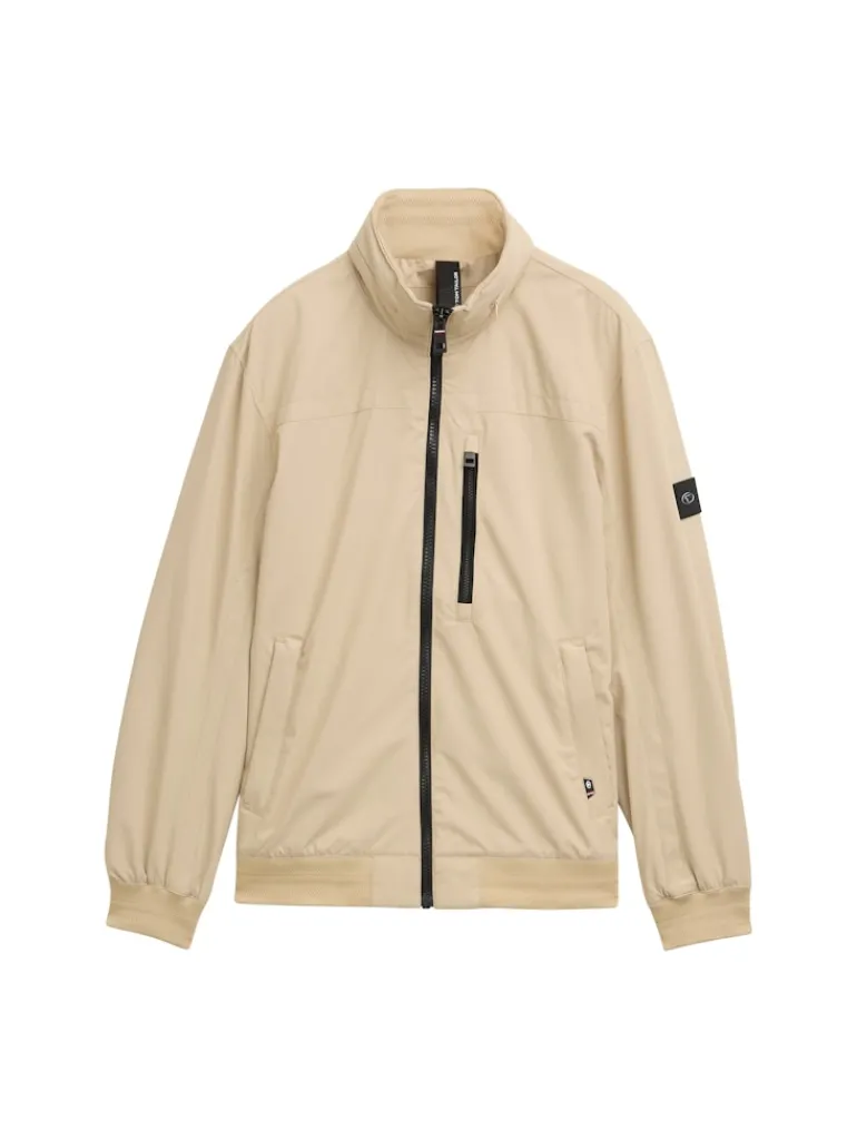 Blouson Jacke mit Kapuze im Stehkragen field rye brown