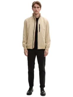 Blouson Jacke mit Kapuze im Stehkragen field rye brown