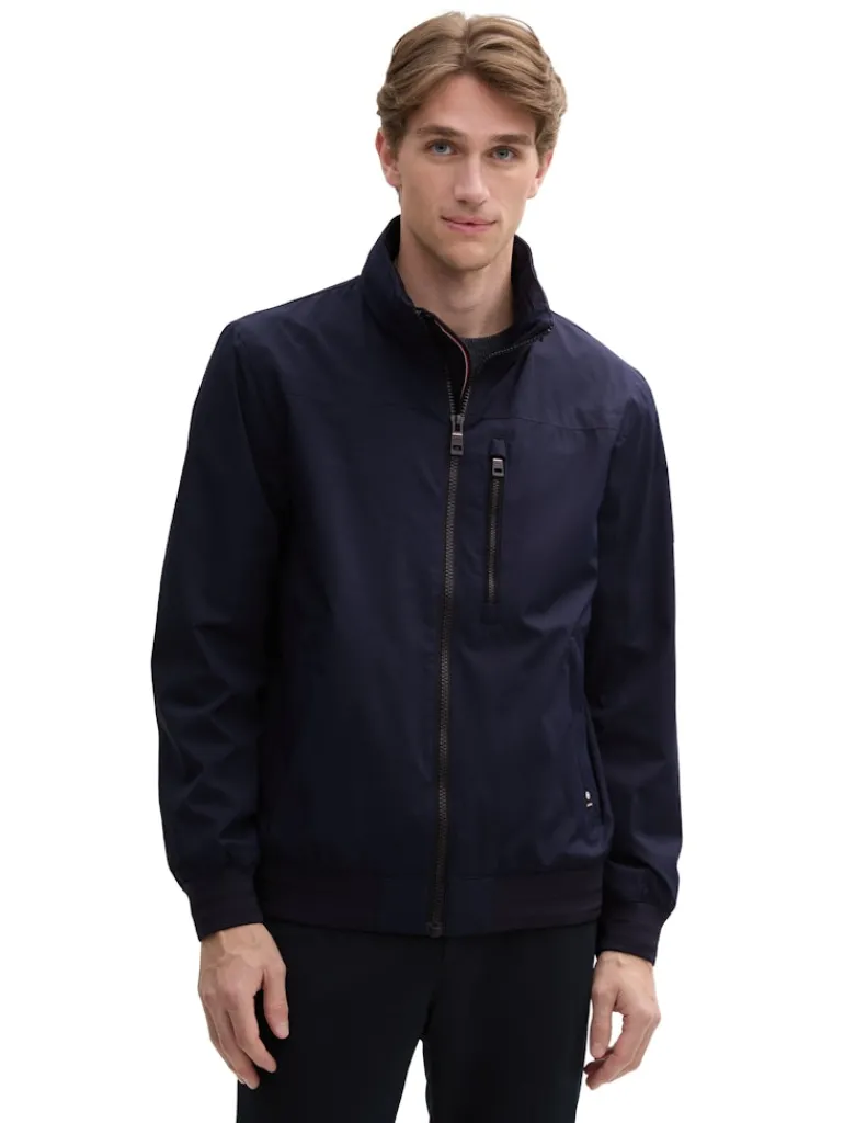 Blouson Jacke mit Kapuze im Stehkragen sky captain blue